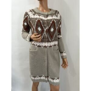 free people knit long jacket Size Small Knee Length